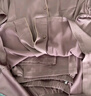軒靚睡衣女士春秋款仿真絲綢夏季長袖冰絲家居服套裝  61952霧紫 3XL 曬單實拍圖