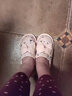先鋒港灣春秋季月子鞋大碼軟底孕婦鞋防滑包跟孕婦家居鞋女產(chǎn)后坐月子拖鞋 粉色碎花蝴蝶結 38-39 適合37-38腳 曬單實(shí)拍圖