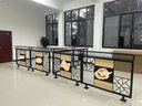 依佳仁鐵藝屏風(fēng)半截綠植矮工業(yè)風(fēng)隔斷酒吧餐廳火鍋圍欄花架奶茶店護(hù)欄 款式一黑色 曬單實(shí)拍圖