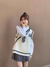 鹿依檸連衣裙女秋冬2024新款女裝韓系減齡校花學(xué)姐學(xué)院風(fēng)jk制服套裝裙子 馬甲+襯衫+百褶短裙 XL 曬單實(shí)拍圖