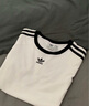 阿迪達(dá)斯 （adidas）三葉草T恤男裝 2025秋季新款賽車(chē)風(fēng)棉質(zhì)運(yùn)動(dòng)服寬松短袖T恤 KH1195/黑色 S 曬單實(shí)拍圖