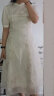 范思蓝恩23FS12714假两件新中式连衣裙女夏季新款气质提花裙子 米杏色 XL 晒单实拍图