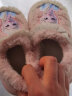 迪士尼（Disney）儿童棉拖鞋女童秋冬季保暖毛绒拖鞋居家室内防滑棉鞋紫\包跟36\37 实拍图