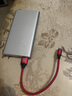 品勝（PISEN） 適用蘋果6s數(shù)據(jù)線短便攜0.2m迷你7短款iphone6充電寶短線xs超短5s充電線iphone14短款13pd快充線 【尼龍】中國紅-0.2米 0.2m 曬單實(shí)拍圖