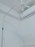 艾美特（AIRMATE）小吊扇学生宿舍床上电风扇大风力小风扇蚊帐扇微风吊扇电扇 标准款+2米定时线+遥控+吊扇支架 标准款 实拍图