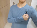 花花公子（PLAYBOY）【兩件裝】時(shí)尚長(cháng)袖t恤男士春秋季商務(wù)青年純棉寬松打底衫t恤上衣 黑色+深灰色【花長(cháng)袖T二件裝】 XL（建議120-130斤） 曬單實(shí)拍圖