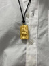 周鑫行 黃金佛吊墜女十二生肖本命年金佛觀(guān)音吊墜本命佛項鏈小金佛觀(guān)音 虛空藏菩薩本命佛虎約4.6g 曬單實(shí)拍圖