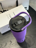 CORKCICLE.保溫杯折疊吸管杯不銹鋼車載大容量高顏值拎拎水杯 羅蘭紫890ml 曬單實拍圖