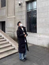 WHIM NASA新款棉服男冬季外套中長款潮流連帽加厚保暖羽棉衣絨服男情侶寬松 黑色 XL 曬單實(shí)拍圖