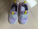特步（XTEP）兒童童鞋幼小童簡(jiǎn)約一腳蹬舒適運動(dòng)跑鞋 雪青紫/泡沫藍2 30碼 曬單實(shí)拍圖