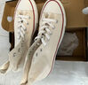 匡威（Converse）官方 All Star男女簡(jiǎn)約休閑板鞋高幫鞋小白鞋159484C 159484C 36.5 曬單實(shí)拍圖