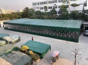 都格活動(dòng)大型推拉雨棚  移動(dòng)伸縮雨蓬折疊式遮陽(yáng)棚倉庫停車(chē)大排檔棚子 寬3米長(cháng)4米高度3米+支架+頂布 曬單實(shí)拍圖