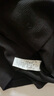 無印良品（MUJI）女式 彈力羅紋編織 圓領(lǐng)長袖T恤打底衫女款內(nèi)搭 BB2OVA4S 黑色 XS (150/76A) 曬單實拍圖