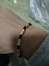 中國黃金（CHINA GOLD）節(jié)節(jié)高升黃金手男士足金竹節(jié)編織手繩七夕情人節(jié)禮物送男朋友老公 足金節(jié)節(jié)高升編織手繩 金重約1g【紀(jì)念品】 曬單實(shí)拍圖