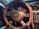 車行合一適用斯柯達(dá)方向盤(pán)套明銳昕銳柯迪亞克GT速派柯米克昕動(dòng)柯珞克把套 翻毛皮3D壓印+碳纖皮+黑色圓形+斯柯達(dá)標(biāo) 曬單實(shí)拍圖