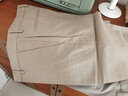勁霸男裝綿羊毛休閑褲商旅百搭時(shí)尚春秋褲子男|BQBT1112 淺杏咖 33 曬單實(shí)拍圖