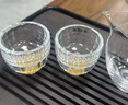 Luxury Flowers金箔水晶杯茶杯個(gè)人主人杯喝酒杯創(chuàng  )意一口杯耐熱功夫茶具50ml 金箔50ML方格杯 曬單實(shí)拍圖