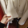 Jret白色小香風短款外套女春季高級感溫柔風外搭氣質(zhì)名媛針織毛衣開衫 白色 卡碼拍大 M [90-105斤] 曬單實拍圖