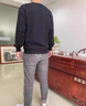 紳范 長袖t恤男男士衛(wèi)衣衣服男裝2021秋衣中國潮流秋裝秋冬季衛(wèi)衣打底衫 67灰色2件 XL建議穿120-135斤 曬單實拍圖