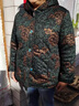 俞兆林（YUZHAOLIN）奶奶冬裝棉衣老年人媽媽裝中長款連帽棉服老太太加絨加厚棉襖外套 FXN296935 綠色【單件上衣】 XL  建議80-100斤 曬單實拍圖