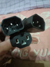 XMSJ電動(dòng)車(chē)一分二轉換插頭 電瓶車(chē)一拖二連接電源線(xiàn)品字形轉接頭1分2 加粗2.5平方(可連電機)24厘米長(cháng) 曬單實(shí)拍圖