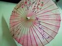畢六福 油紙傘古風(fēng)防曬防雨手工實用男女漢服雨傘可定制圖案30天工期 十里桃花(無味+4代傘桿) 100cm滿穿加沙 曬單實拍圖