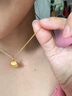 金吉客珠寶18K麻繩項鏈女 Au750麻花扭繩鏈鎖骨鏈 K黃金繩子毛衣鏈高檔 【1.5mm寬】45cm（1.00~1.06克） 曬單實拍圖