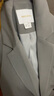 Basic House/百家好春季新款翻駁領(lǐng)西服女寬松遮肉百搭小西裝外套 灰咖色 M 曬單實(shí)拍圖