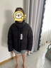 坦博爾秋冬新款羽絨服女短款立領(lǐng)小個子顯瘦面包服TBF530328T 黑色 S (160) 曬單實拍圖