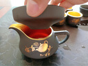 瑯庭琊坊鎏金紫砂茶具套裝高檔禮品泡茶功夫茶具茶壺會客茶杯套組禮盒裝 金枝玉葉紫砂四方壺12頭-金內(nèi)膽 曬單實拍圖
