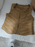 帕威索羽絨服馬甲女內穿輕薄修身內膽百搭小背心保暖貼身坎肩2025新款冬 卡其色--羽絲 L (165) 建議91-105斤 曬單實(shí)拍圖