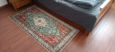 欧纶斯美式复古客厅地毯茶几毯 轻奢简约家用衣帽间地毯 卧室地毯床边毯 红色罗马 80cm×160cm【超值床边毯】 实拍图