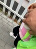 安踏兒童馬甲女大童裝24年秋冬新款卡通印花舒適編織衫百搭毛衣馬甲 煙粉色-1 130 曬單實拍圖