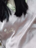 金三塔真絲睡衣女桑蠶絲舒適簡約短袖短褲套裝絲綢睡衣七夕情人節(jié)禮物 玫瑰香水色0266 XL 曬單實拍圖