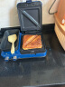 摩飞电器（Morphyrichards） 三明治早餐机多功能三明治机蒸锅华夫饼机烤面包吐司机可拆洗轻食机 MR9086 标配轻奢蓝（三明治盘+小煎锅） 实拍图