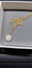 花影（HUAYING）925銀鑲鉆項(xiàng)鏈女士旋轉(zhuǎn)小雛菊吊墜首飾紀(jì)念日生日禮物送女友老婆 [可旋轉(zhuǎn)]太陽(yáng)花項(xiàng)鏈*免費(fèi)刻字 曬單實(shí)拍圖
