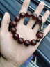 陶木緣 印度小葉紫檀貔貅手串男女款佛珠老料文玩飾品把件 小葉紫檀銅貔貅16mm 曬單實(shí)拍圖