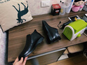 奧康棉鞋男冬季加絨保暖高幫真皮休閑爸爸鞋男士皮鞋加厚棉皮鞋 黑色1215011026N 39 曬單實(shí)拍圖