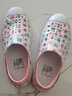 Skechers斯凱奇童鞋女童洞洞鞋沙灘鞋夏季一腳套印花透氣兒童涼鞋302114L 【雛菊】白色/粉紅色/WPK 37 曬單實拍圖