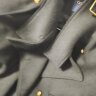 COCOBELLA质感金属双排扣休闲夹克女气质OL干练派克外套SC89 黑色 L 晒单实拍图