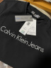 Calvin Klein Jeans夏季男女情侣中性年轻ck多色印花透气修身短袖T恤J320931 BEH-太空黑 M （推荐130-145斤） 实拍图