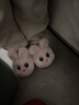 圣閑兔子兒童棉拖鞋冬季男女童親子可愛(ài)卡通包跟防滑室內寶寶居家 粉色拖鞋 2425碼(內長(cháng)15CM適合腳長(cháng)14CM) 曬單實(shí)拍圖