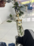 珍格（zhenge） 手機(jī)掛繩短款編織布帶子掛件手腕楓葉貝殼掛飾鑰匙掛墜手機(jī)殼防丟 短款珍珠藤葉掛繩 曬單實(shí)拍圖