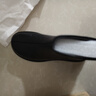 百思圖冬商場新款休閑美拉德加絨羊皮靴粗跟女及踝短靴G1001DD4 黑色 39 曬單實(shí)拍圖