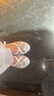 娟的絹夏季古風(fēng)漢服鞋女網(wǎng)紗古裝表演鞋透氣老北京布鞋民族風(fēng)繡花鞋 白色 38 曬單實(shí)拍圖