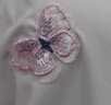 蝴蝶刺繡布貼補丁貼衣服褲子裙子裝飾破洞圖案貼布時(shí)尚花朵修補貼 粉色蝴蝶花【下單送針線(xiàn)】 曬單實(shí)拍圖
