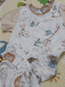 貝肽斯兒童睡衣春季薄款純棉寶寶男女童家居服套裝柔軟短袖嬰兒連體衣服 歡聚樹(shù)屋 80 cm 曬單實(shí)拍圖