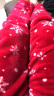 特丝格斯（TSGS）睡衣女冬季加厚套装珊瑚绒三层夹棉衣加绒加大码法兰绒保暖家居服 1941紫色 M-（三层加厚夹棉） 实拍图