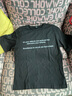 雪姿琴（XUEZIQIN）班服定制五分袖t恤印logo圖做寬松溜肩T恤男女通用純棉短袖工作服 黑色 M 曬單實(shí)拍圖