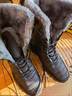 速狐東北零下防水防滑哈爾濱冬季雪地靴男大棉鞋男加絨保暖滑雪棉靴男 黑色棉鞋 41 標準皮鞋碼 曬單實(shí)拍圖
